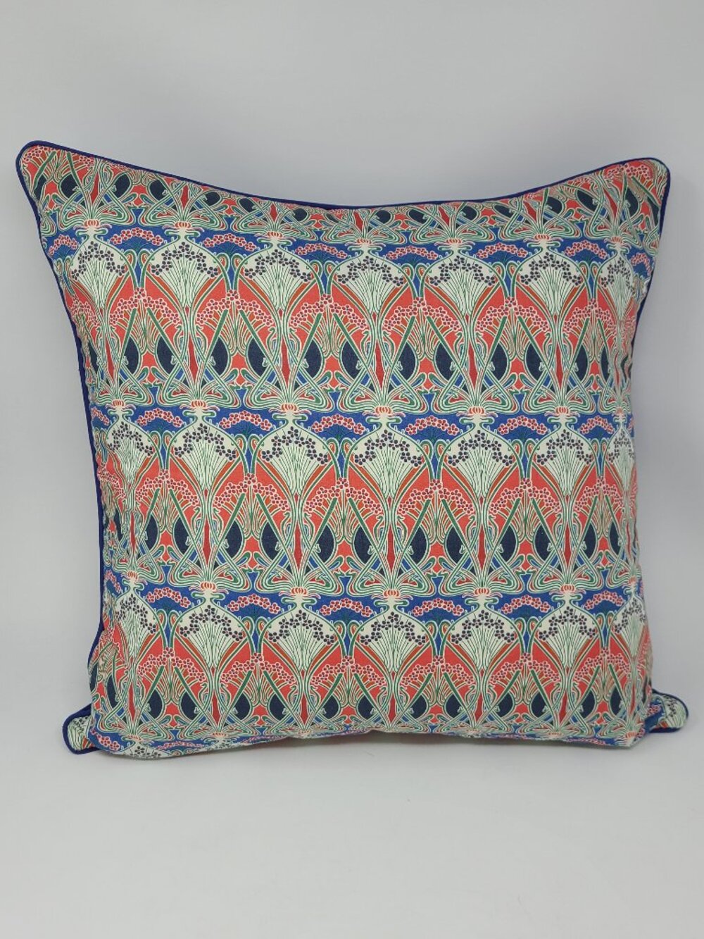 Alice Caroline Liberty London Decorative Pillow Velvet backed Ianthe Art Deco